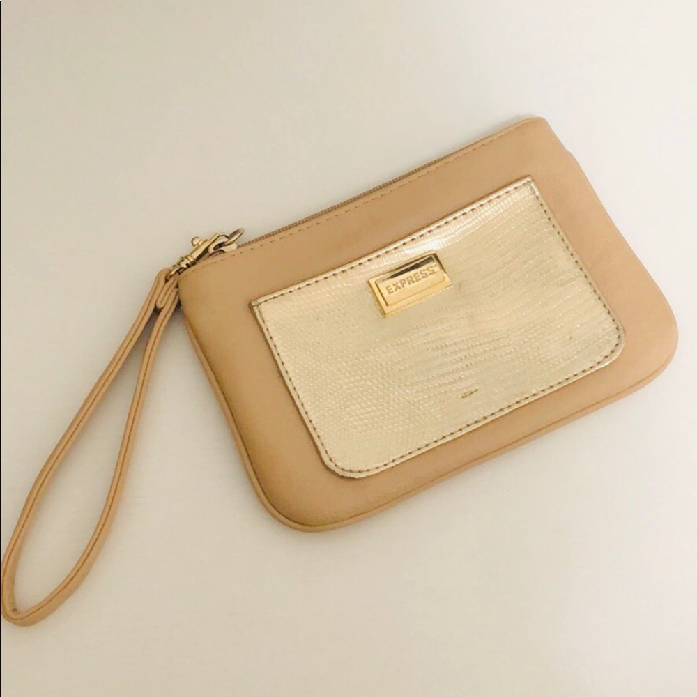 Gold Tan Wristlet - Express